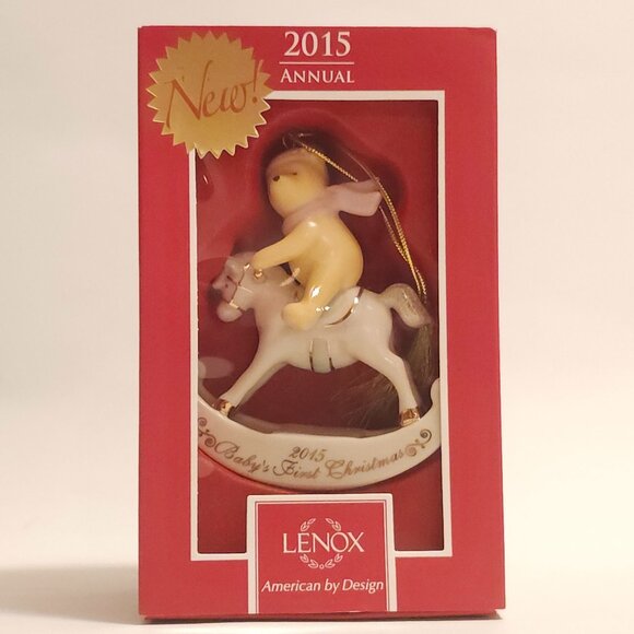 Lenox Other - Lenox Winnie the Pooh Porcelain Christmas Ornament 2015 DISNEY SHOWCASE BNIP